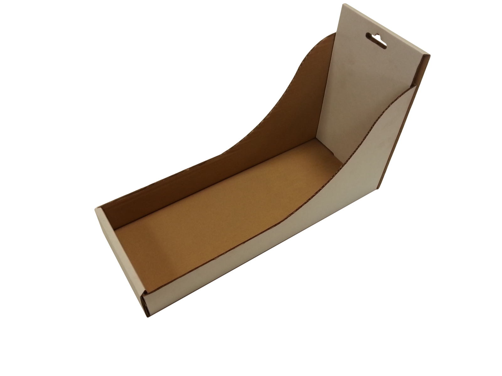 Atvira ruda dėžutė produktams